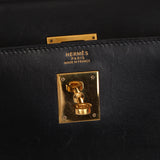 Hermès 1993 Black Box Sellier Kelly 32 GHW