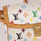 Limited Edition Louis Vuitton x Takashi Murakami White Sologne Crossbody