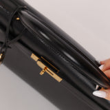 Hermès 1993 Black Box Sellier Kelly 32 GHW