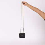 Chanel Lambskin Pearl Mini Vanity Crossbody