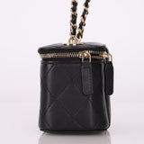 Chanel Lambskin Pearl Mini Vanity Crossbody