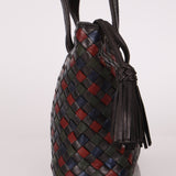 Bottega Veneta Tri-Color Intrecciato Top Handle Tote