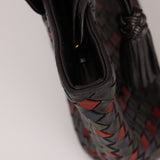 Bottega Veneta Tri-Color Intrecciato Top Handle Tote