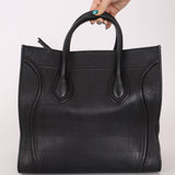 Celine Croc Embossed Medium Phantom Luggage