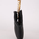 Chanel 2021 Lambskin Pearl Crown Clutch