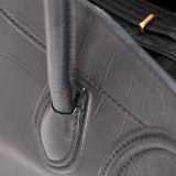 Celine Croc Embossed Medium Phantom Luggage