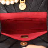 Chanel 2021 Lambskin Pearl Crown Clutch