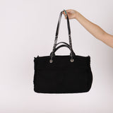 Chanel 2021 Black Double Face Medium Deauville Tote