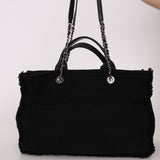 Chanel 2021 Black Double Face Medium Deauville Tote