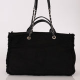 Chanel 2021 Black Double Face Medium Deauville Tote