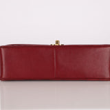 Rare Chanel 1996 Bordeaux Lambskin Medium Diana Flap Bag 24k GP