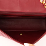 Rare Chanel 1996 Bordeaux Lambskin Medium Diana Flap Bag 24k GP