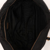 Prada Leather Trimmed Tessuto Boston Bag