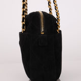 Prada Quilted Scamosciato Suede Chain Camera Bag