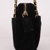 Prada Quilted Scamosciato Suede Chain Camera Bag