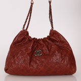 Chanel 2012 Aged Caviar Elastic CC Hobo