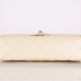 Chanel 2014 Iridescent Ivory Caviar Small Classic Double Flap