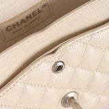 Chanel 2014 Iridescent Ivory Caviar Small Classic Double Flap