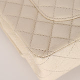 Chanel 2014 Iridescent Ivory Caviar Small Classic Double Flap