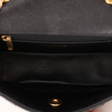 Rare Chanel 2015 Two Tone Crumple Caviar Mini Flap Bag