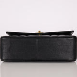 Chanel 1995 Caviar Mademoiselle Small Kelly Top Handle 24k GP