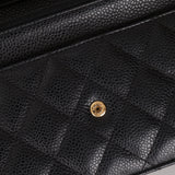 Chanel 2018 Caviar Wallet on Chain