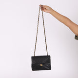 Chanel 1989 Lambskin Turnlock Small Square Flap