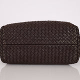 Bottega Veneta Chocolate Intrecciato Small Cabat with Pouch