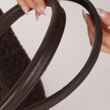 Bottega Veneta Chocolate Intrecciato Small Cabat with Pouch