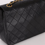 Chanel 1989 Lambskin Turnlock Small Square Flap