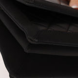 Chanel 2015 So Black Grograin Border Flap Bag