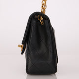 Rare Chanel 1990 Lambskin Bijoux Mini Square Flap 24k GP