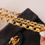 Rare Chanel 1990 Lambskin Bijoux Mini Square Flap 24k GP