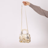 Limited Edition Dior Satin Beaded Pearl Mini Lady