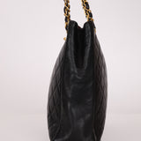 Chanel 1986 Lambskin Turnlock Chain Tote 24K GP