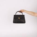 Chanel 1996 Lambskin Mini Kelly Top Handle 24k GP