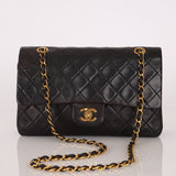 Chanel 1993 Lambskin Medium Classic Double Flap 24K GP