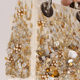 Limited Edition Dior Satin Beaded Pearl Mini Lady