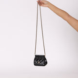 Chanel Patent Dumpling Clutch on Chain