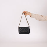 Chanel 2013 Black Caviar Wallet on Chain