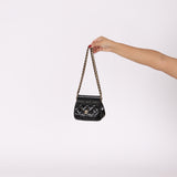 Chanel Patent Dumpling Clutch on Chain