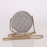 Chanel 2021 Caviar Coco Round Crossbody