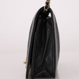 Chanel 2019 Black Caviar & Sheepskin Mademoiselle Wallet on Chain