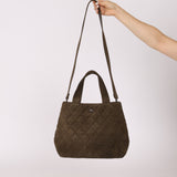 Chanel 2002 Suede Shopping Tote