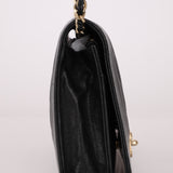 Chanel 2019 Black Caviar & Sheepskin Mademoiselle Wallet on Chain