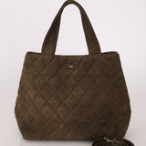 Chanel 2002 Suede Shopping Tote