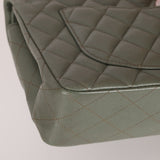 Chanel 2018 Eucalyptus Green Iridescent Caviar Small Double Flap