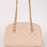 Chanel 2015 Calfskin Mademoiselle Chain Bowler Bag GHW
