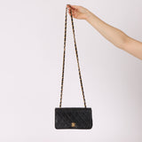 Chanel 1989 Lambskin Turnlock Full Flap 24k GP