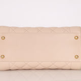 Chanel 2015 Calfskin Mademoiselle Chain Bowler Bag GHW
